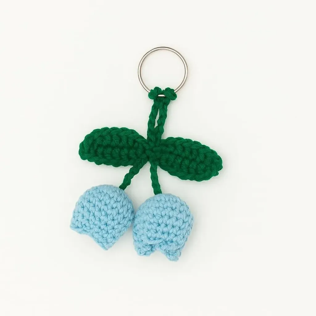 Blue Tulip key chain